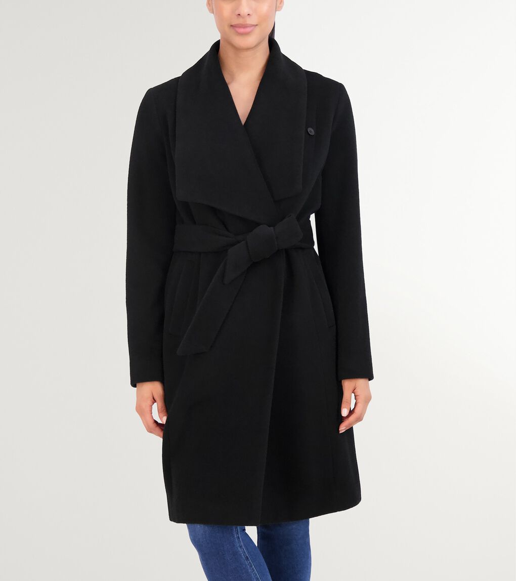 Women's Luxe Wool Maxi Wrap Coat
