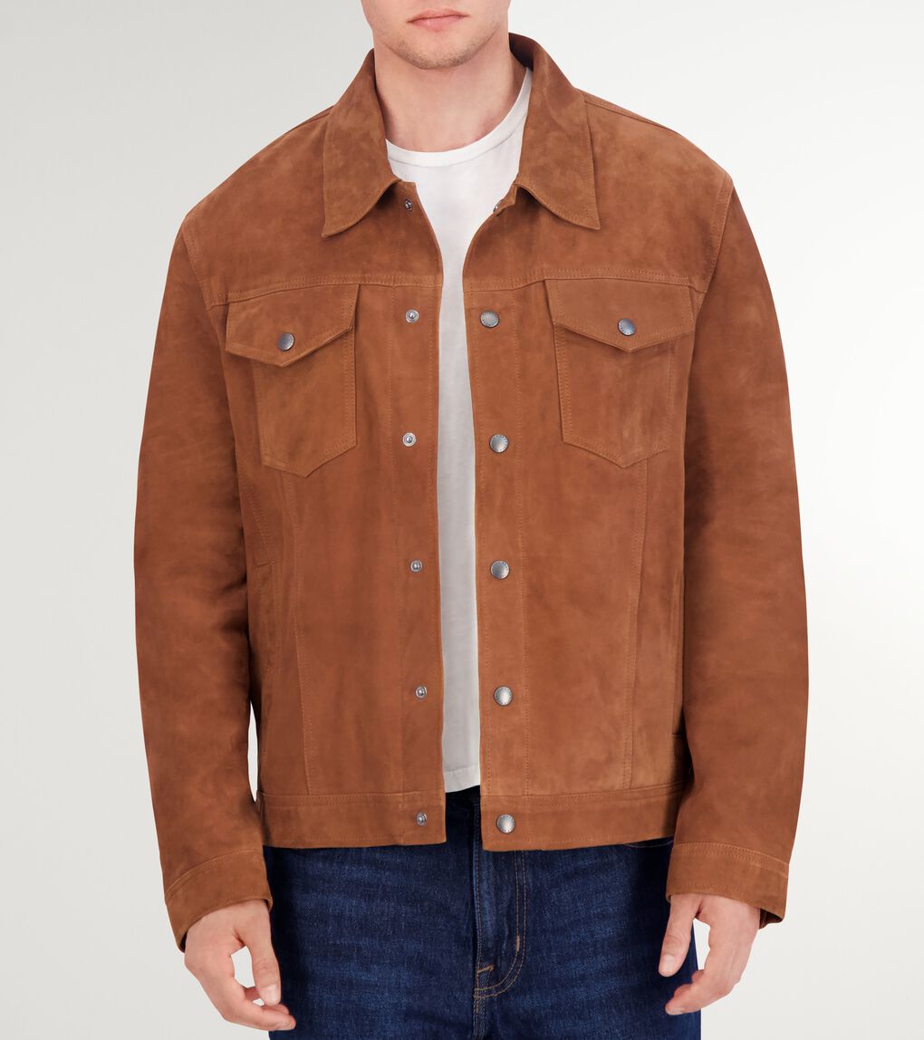 Men's Suede Trucker Jacket