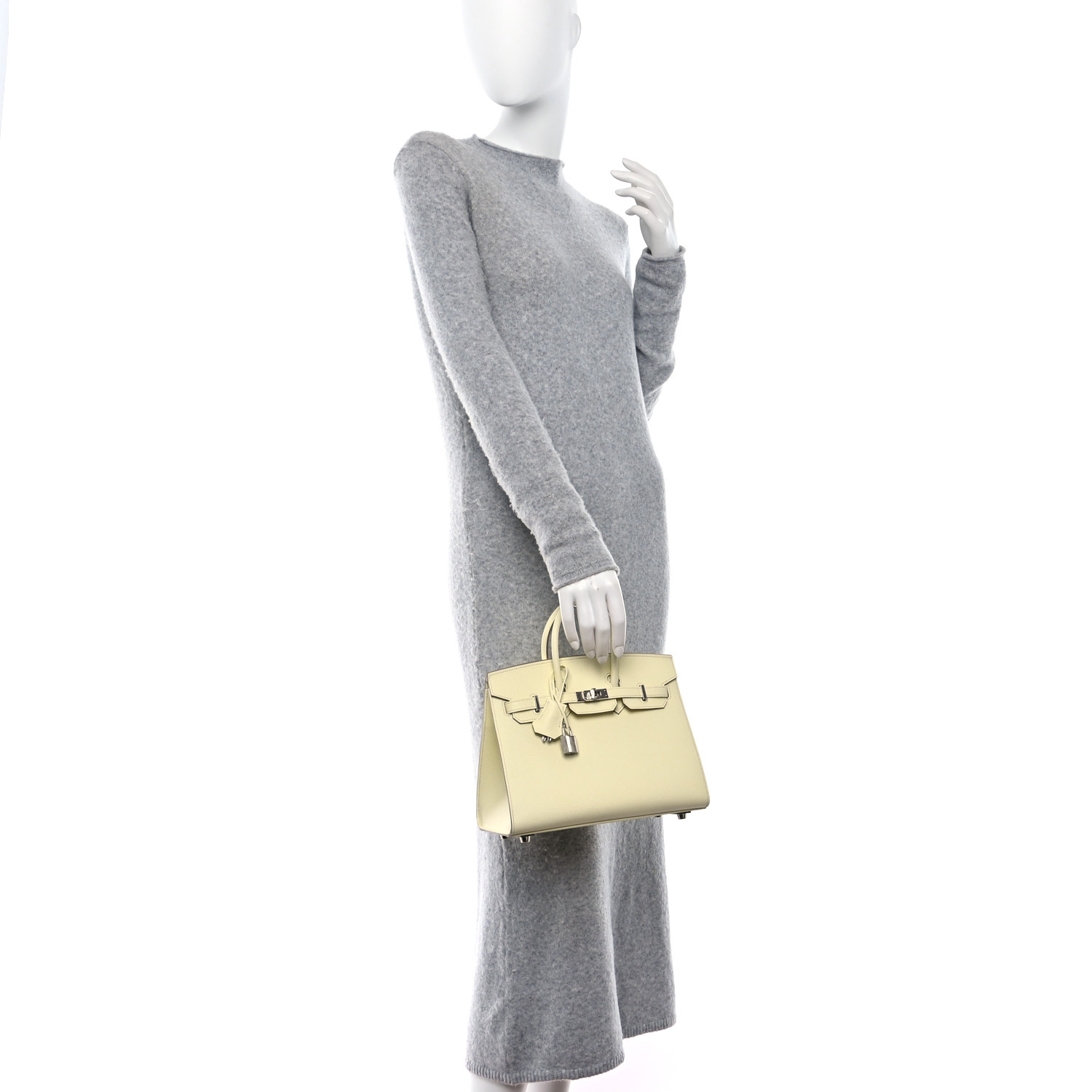 Epsom Birkin Sellier 25 Jaune Milton