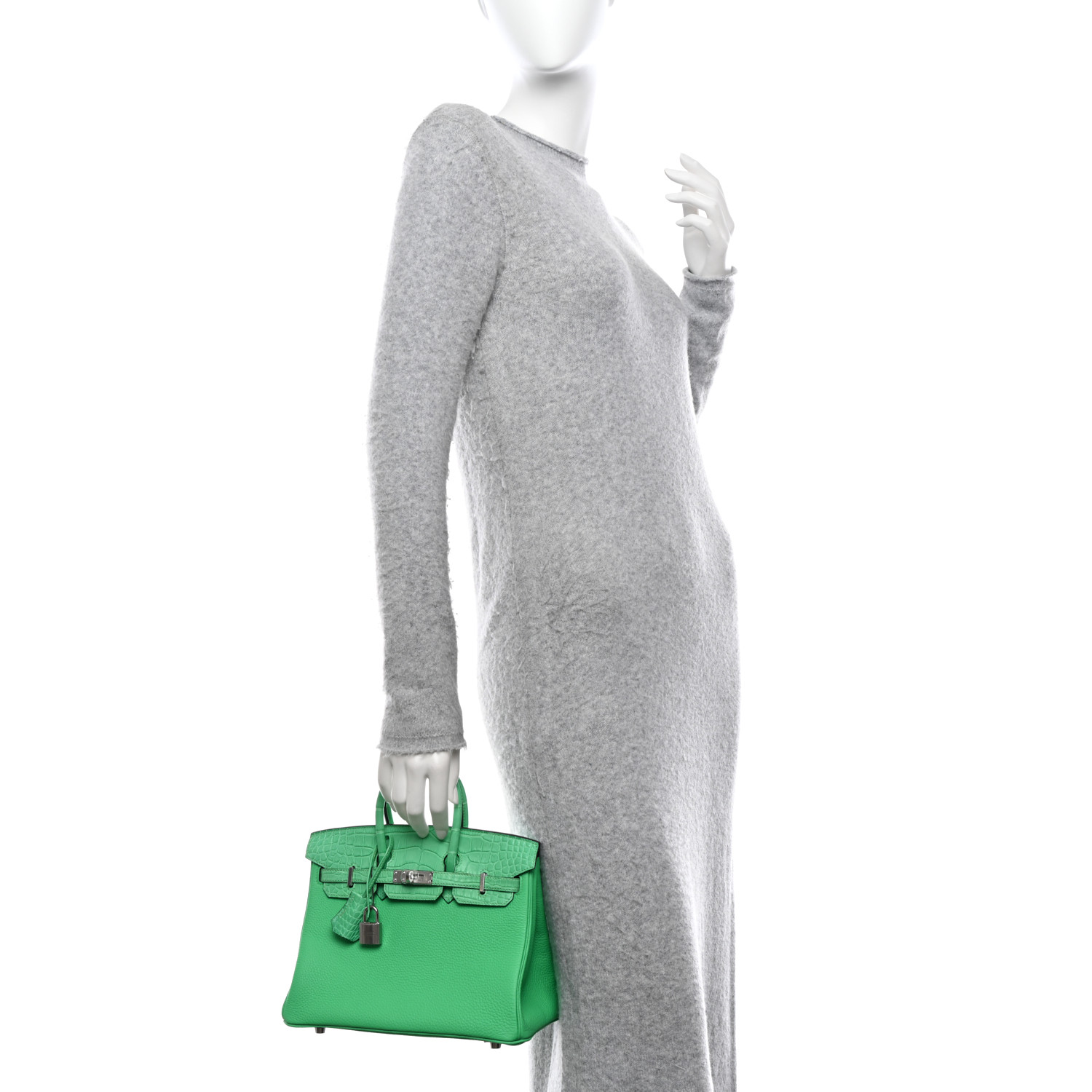 Togo Matte Alligator Birkin Touch 25 Vert Comics