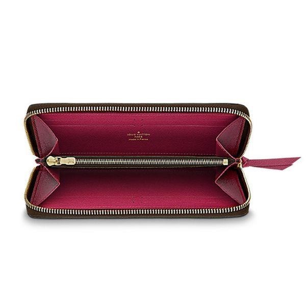 Monogram Canvas Clemence Wallet M60742 Fuchsia