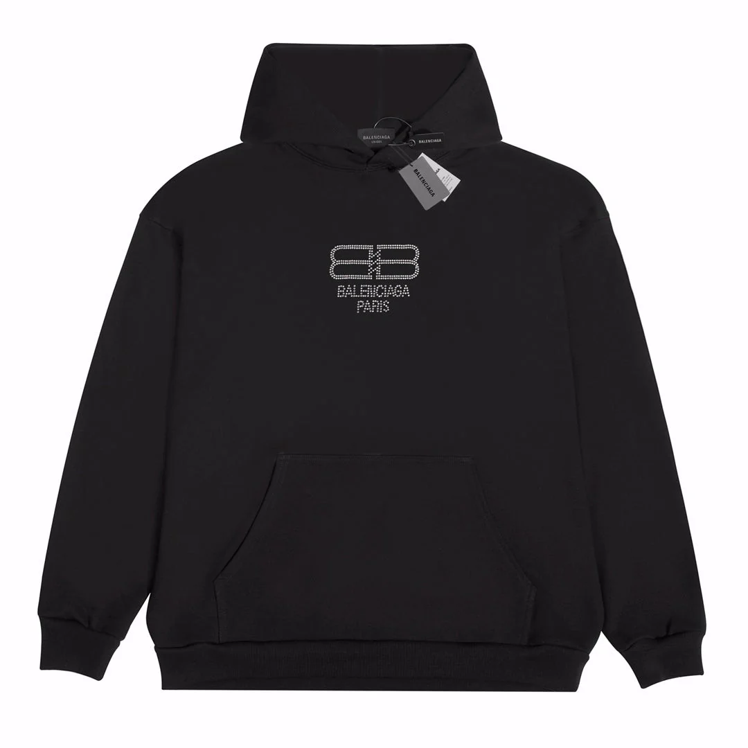 Rhinestone Print Hoodie