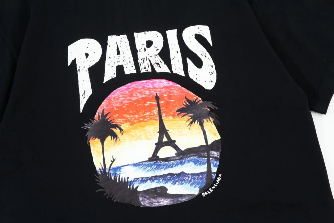 Sunset Tower Print T shirt