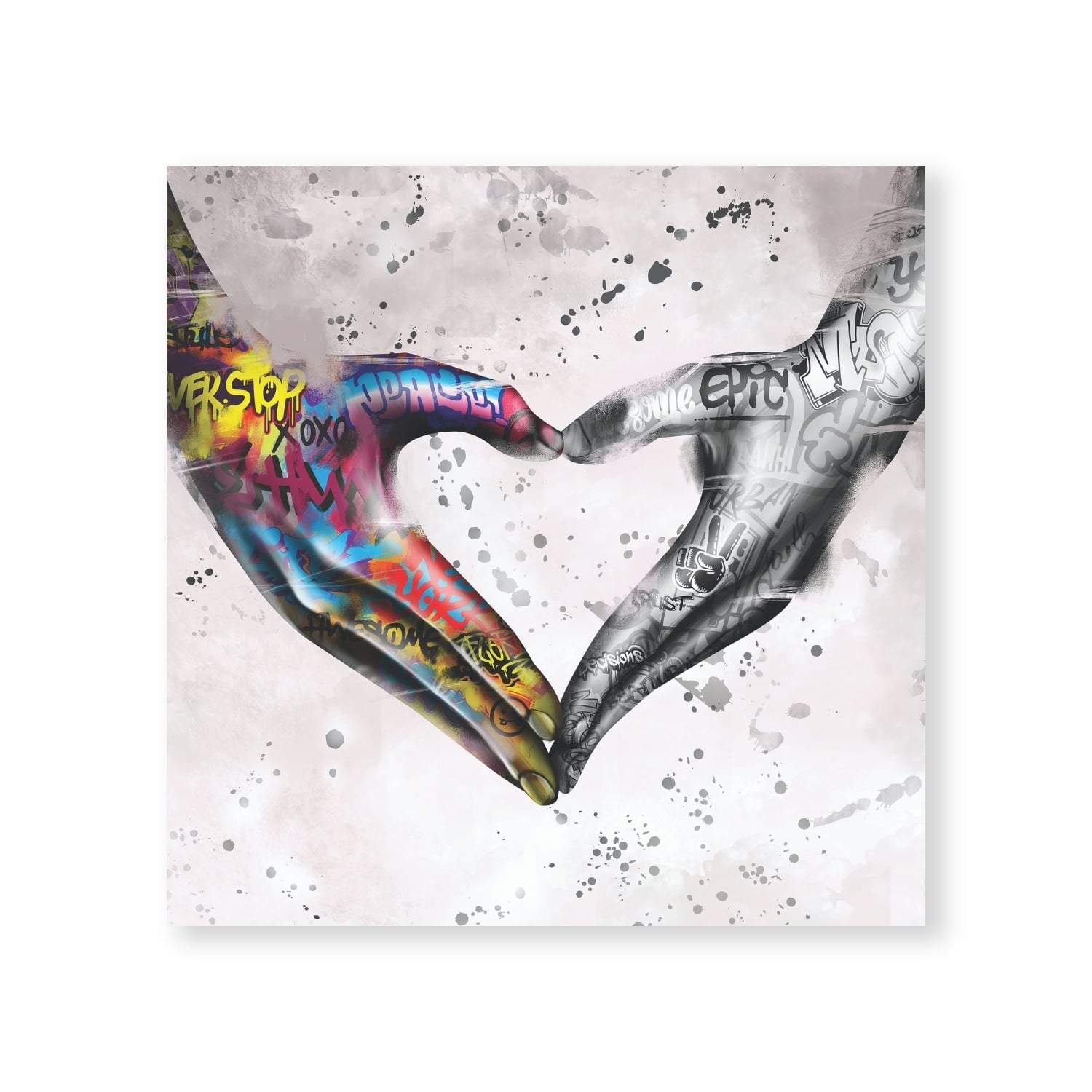 Graffiti Heart Canvas