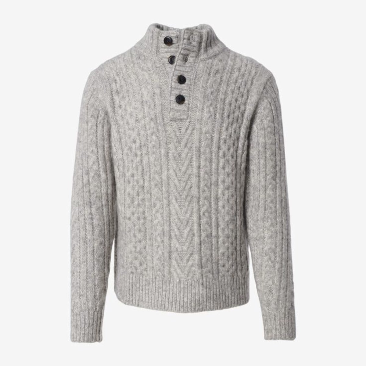 Schott® N.Y.C. Fisherman Mock Neck Sweater