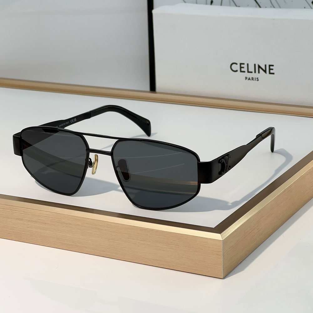 Celine Metal logo Pattern sunglasses Top quality (Replica)