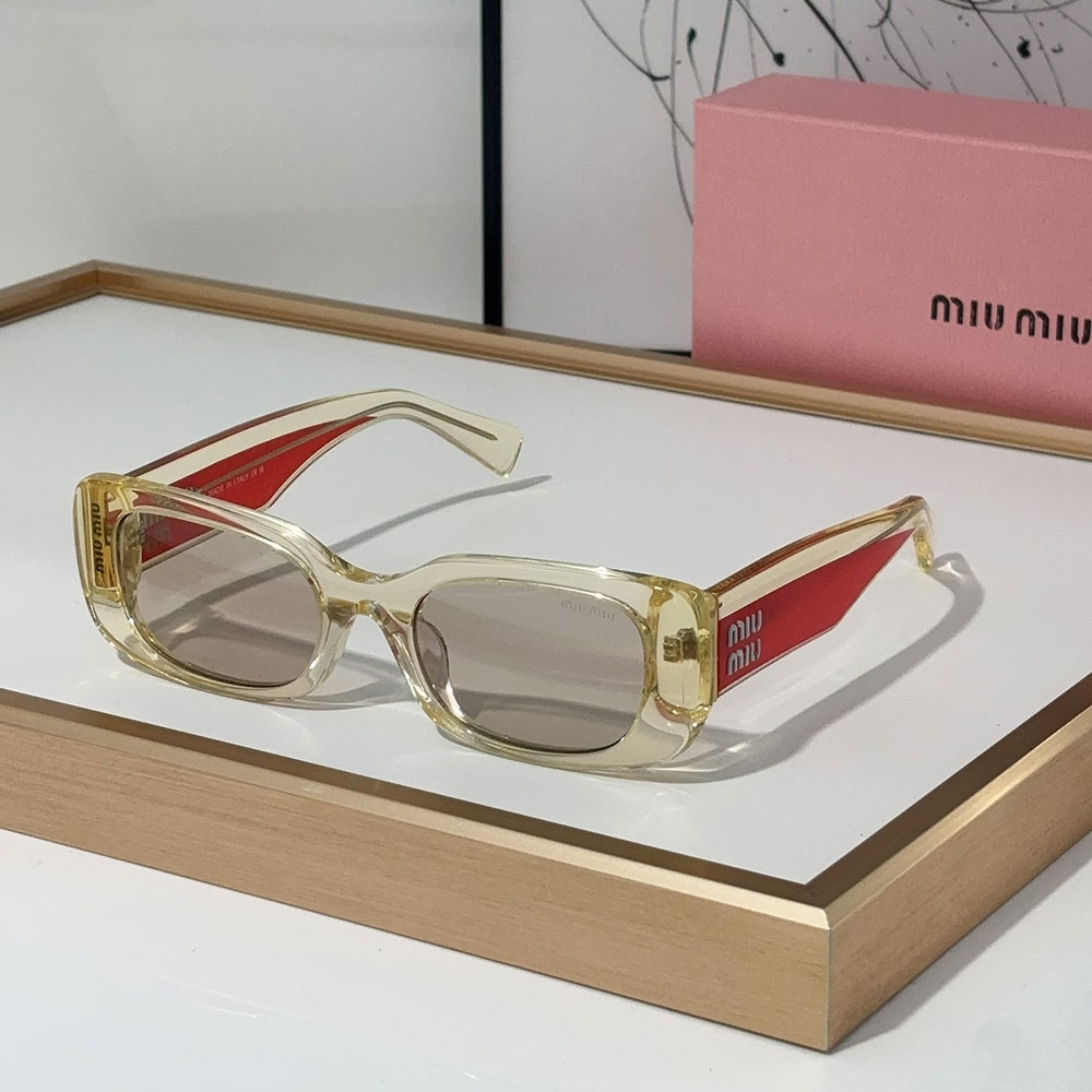 Miumiu Mirror leg Logo Cat eye Sunglasses Top quality (Replica)