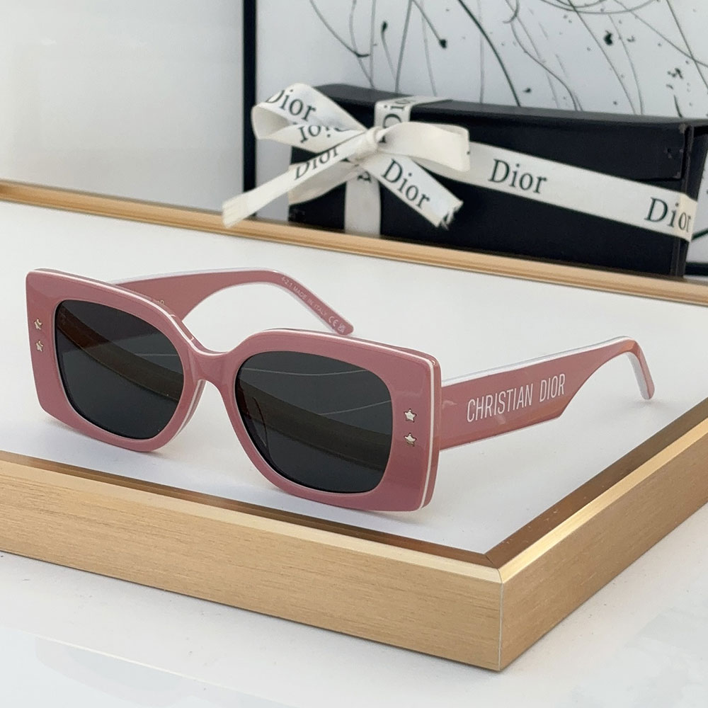 Dior Side Letter Plate Frame sunglasses Top quality (Replica)