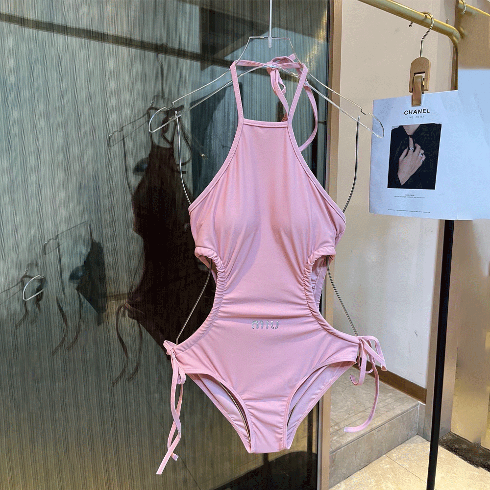 Miumiu   One-piece With Buckle And Suspenders Swimwear（Replica）