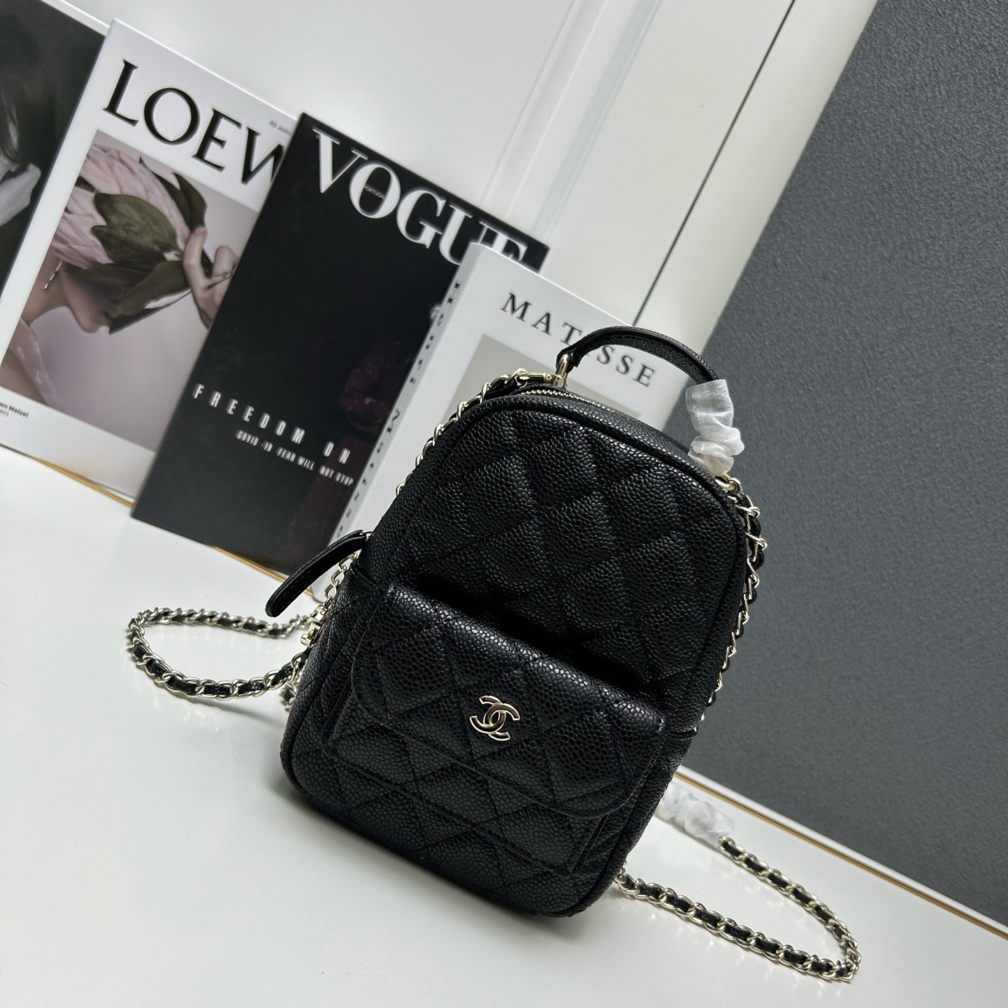 Chanel Grained Cowhide Backpack（Replica）