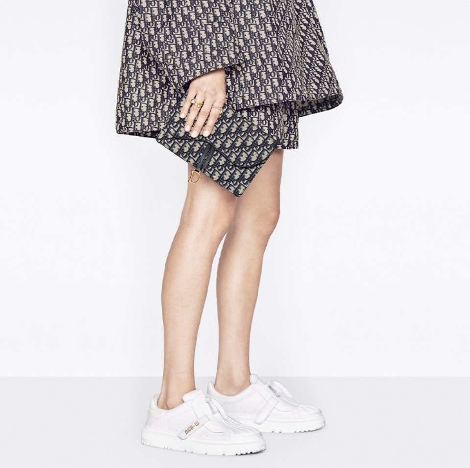 Replica Dior Saddle Pouch Blue Dior Oblique Jacquard S5620CTZQ_M928