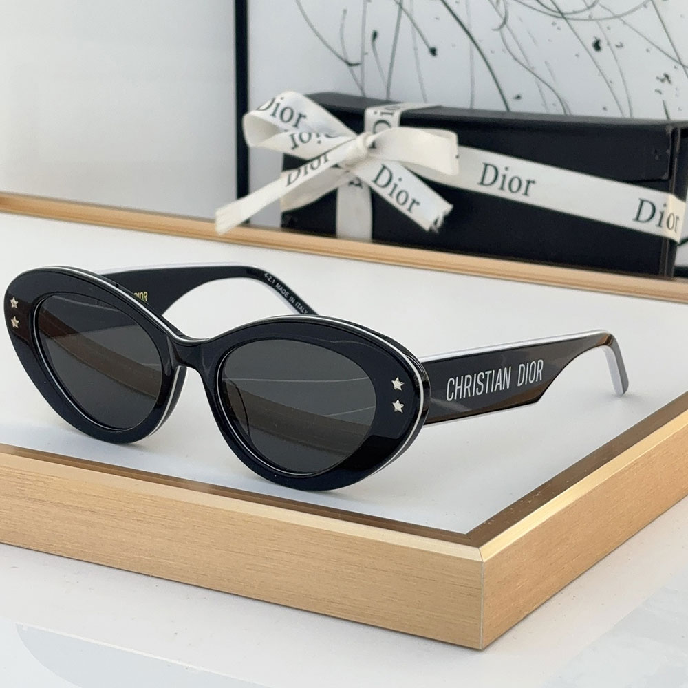 Dior Star Logo Acetate Fibre Cat eye sunglasses Top quality (Replica)