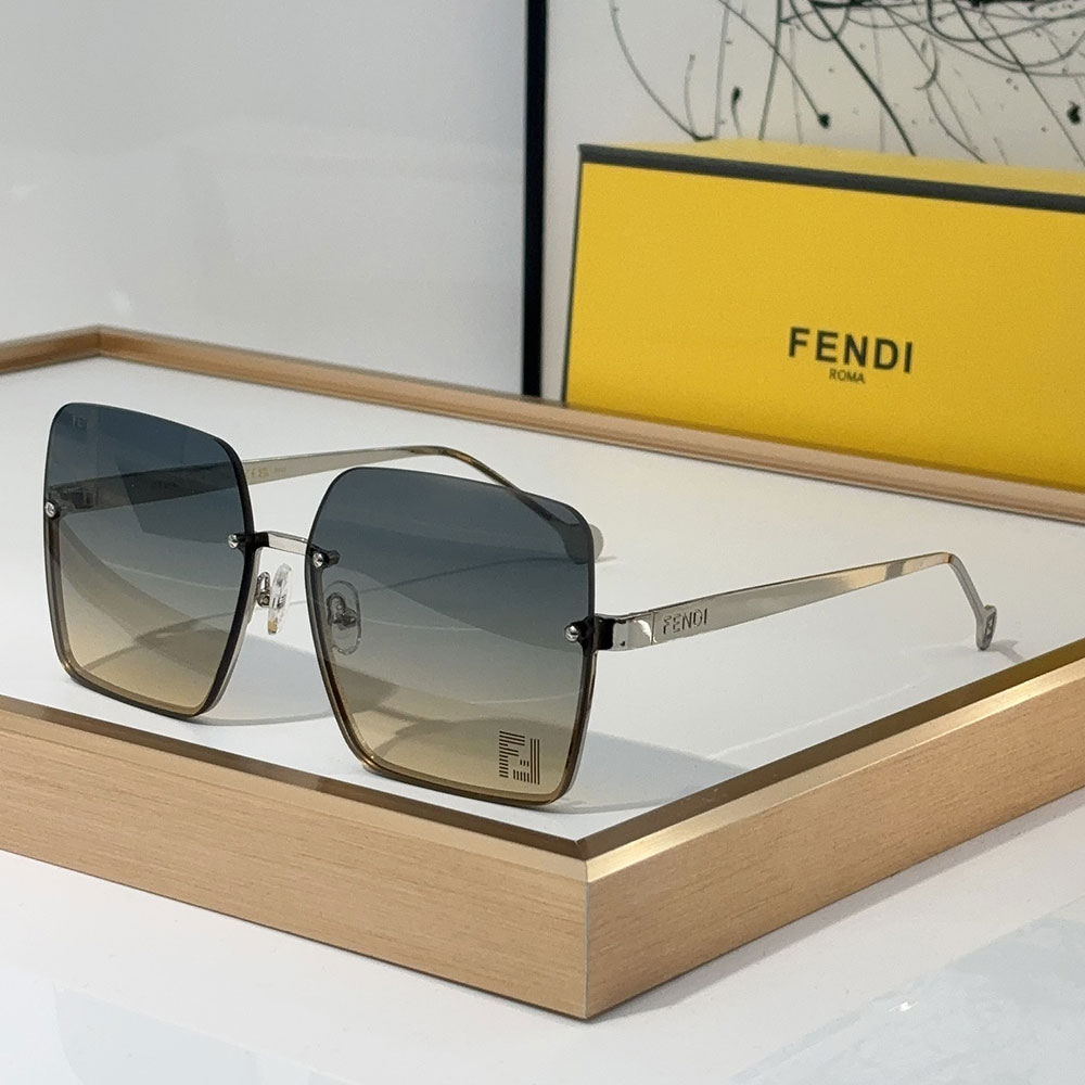 Fendi Butterfly Metal Frame Mirror Sunglasses Top quality (Replica)