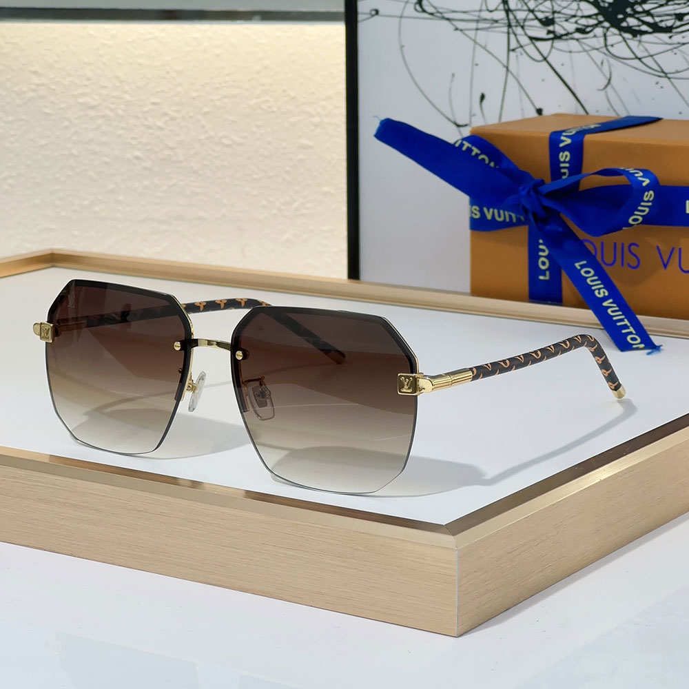 Louis Vuitton LV Clockwise Canvas sunglasses Top quality (Replica)
