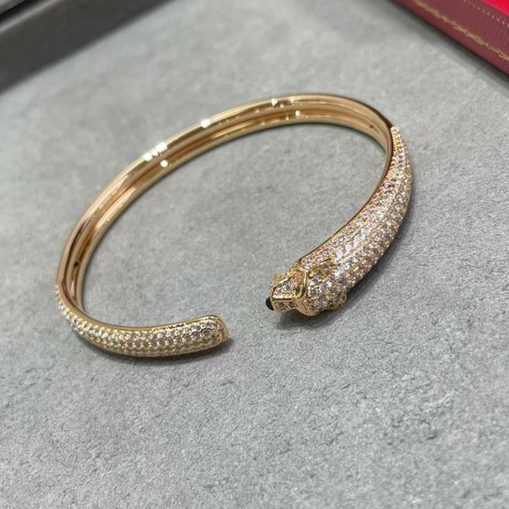 Cartier half diamond bracelet