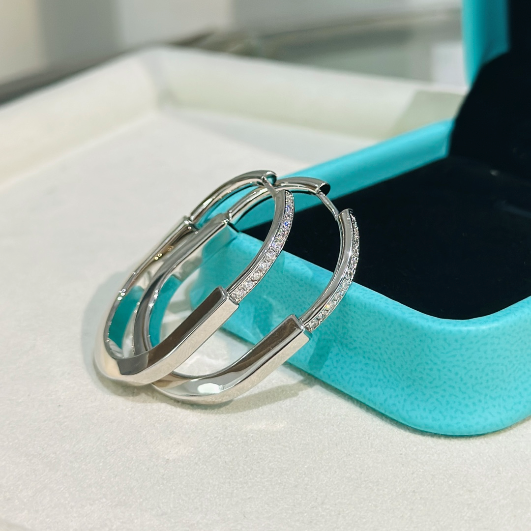 Tiffany U-Shaped Diamond Earrings