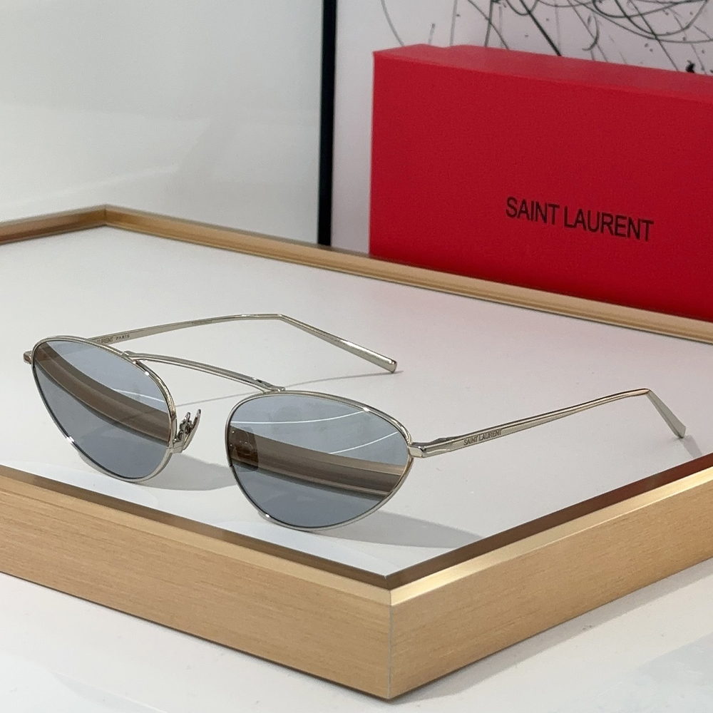 Saint Laurent YSL Metal Blackout anti-UV Sunglasses Top Quality(Replica)