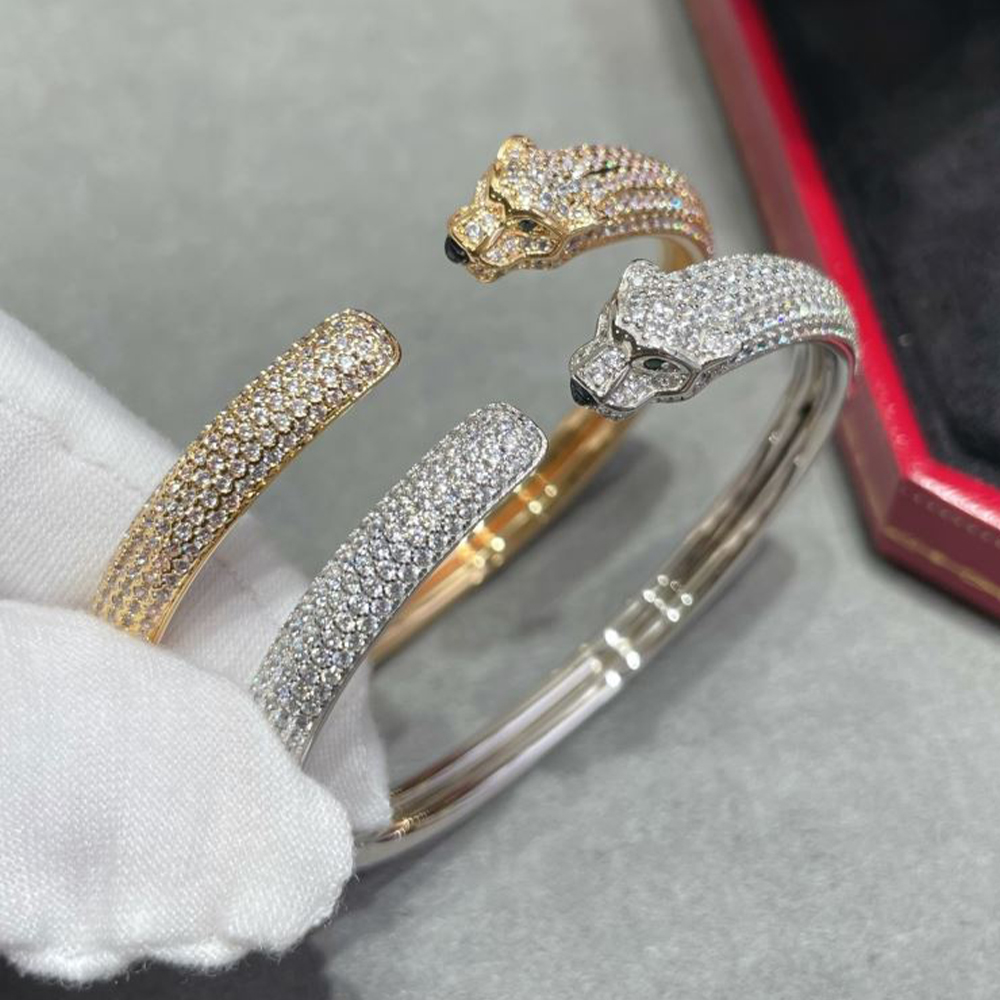 Cartier half diamond bracelet