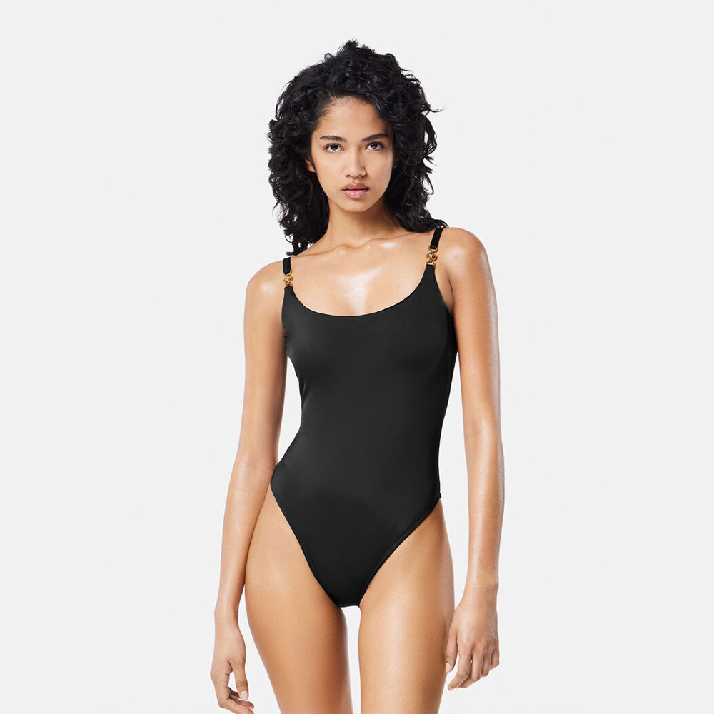 Versace One-piece Swimsuit With Skinny Straps Swimwear（Replica）
