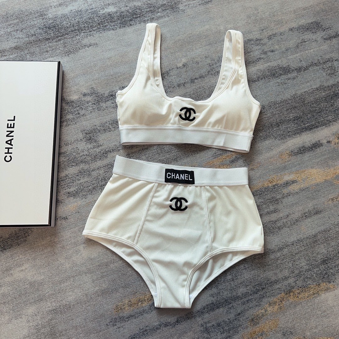 Chanel Two-piece Swimsuit  Swimwear（Replica）