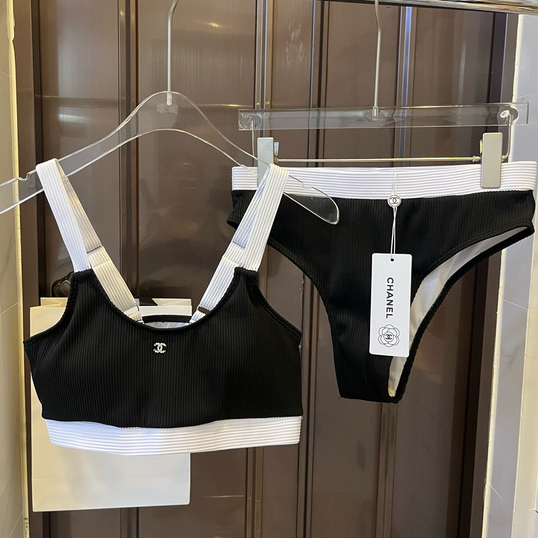 Chanel Two-piece Swimsuit Swimwear（Replica）