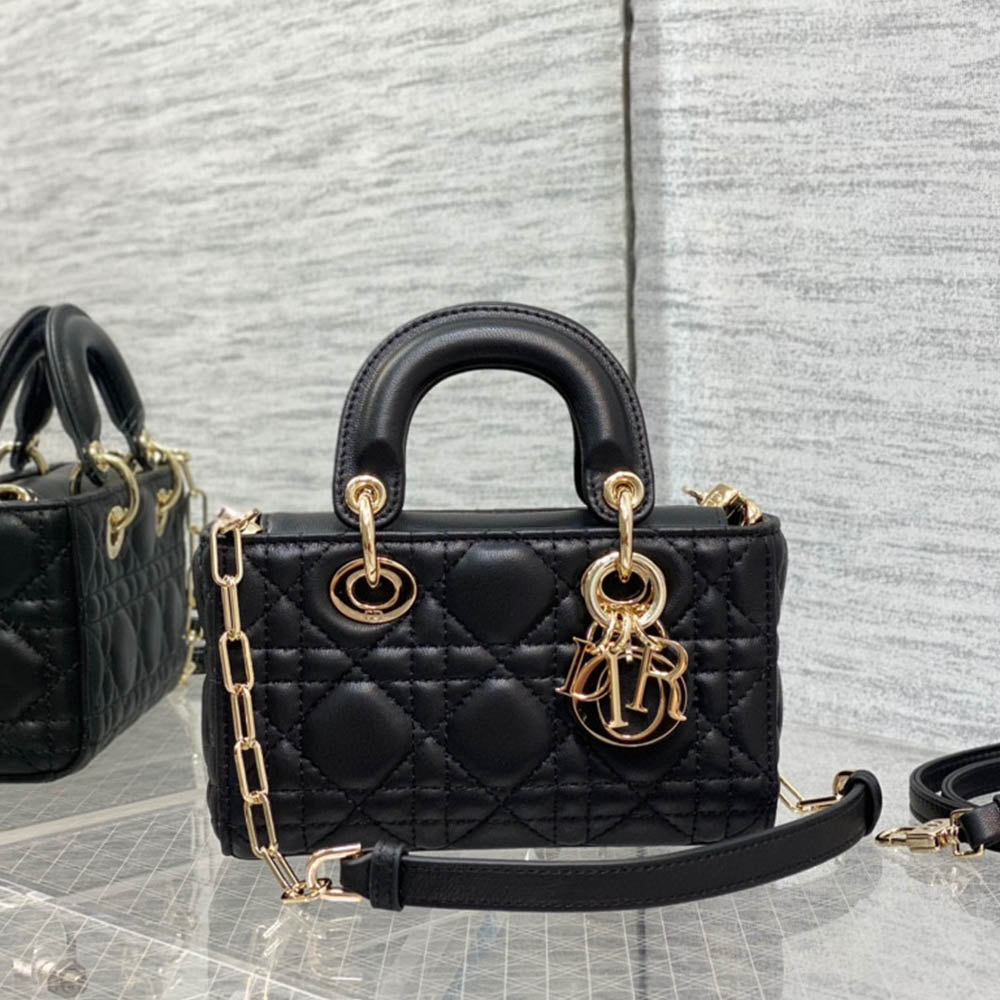 Dior Mini LADY D-JOY - Sheep leather (Replica)