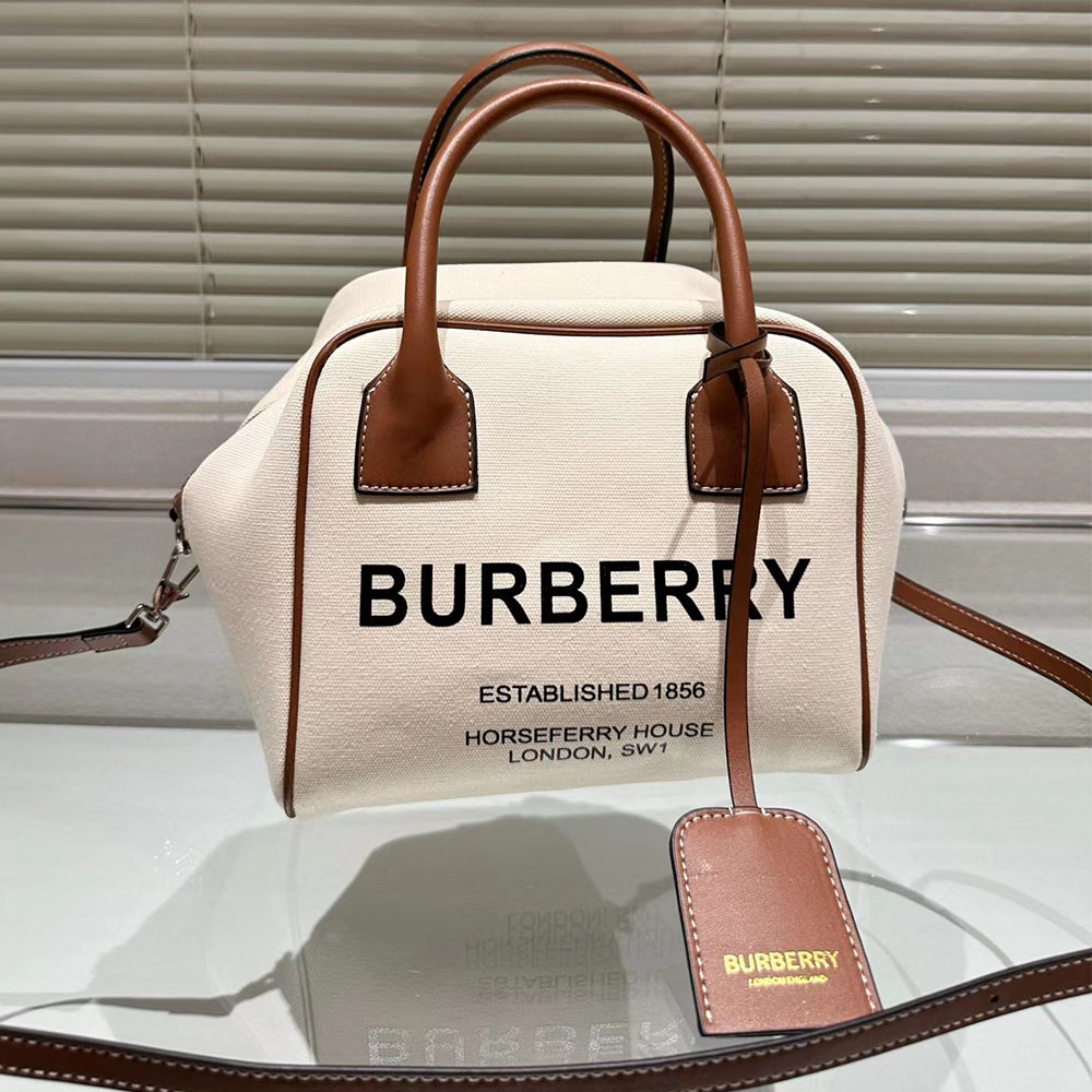 Burberry Bowling Handbag Bag Small(Replica)