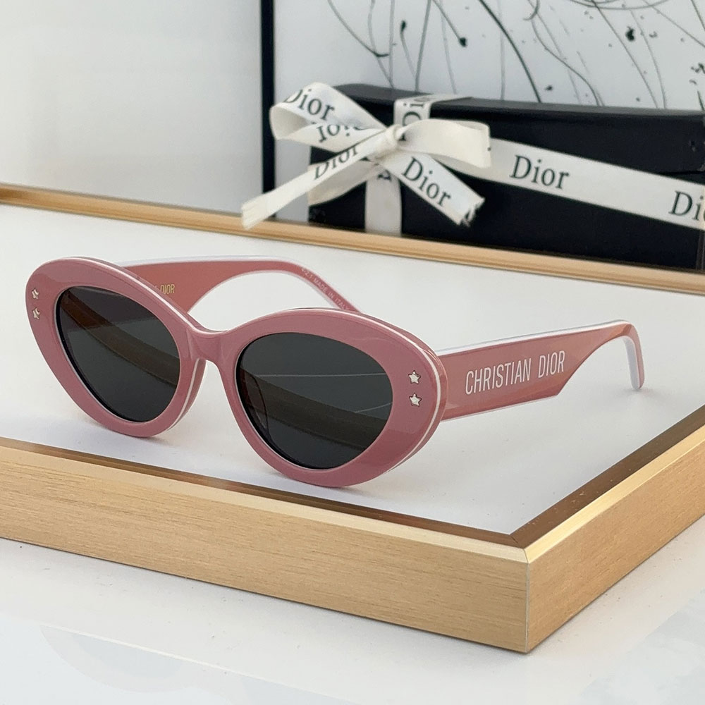Dior Star Logo Acetate Fibre Cat eye sunglasses Top quality (Replica)