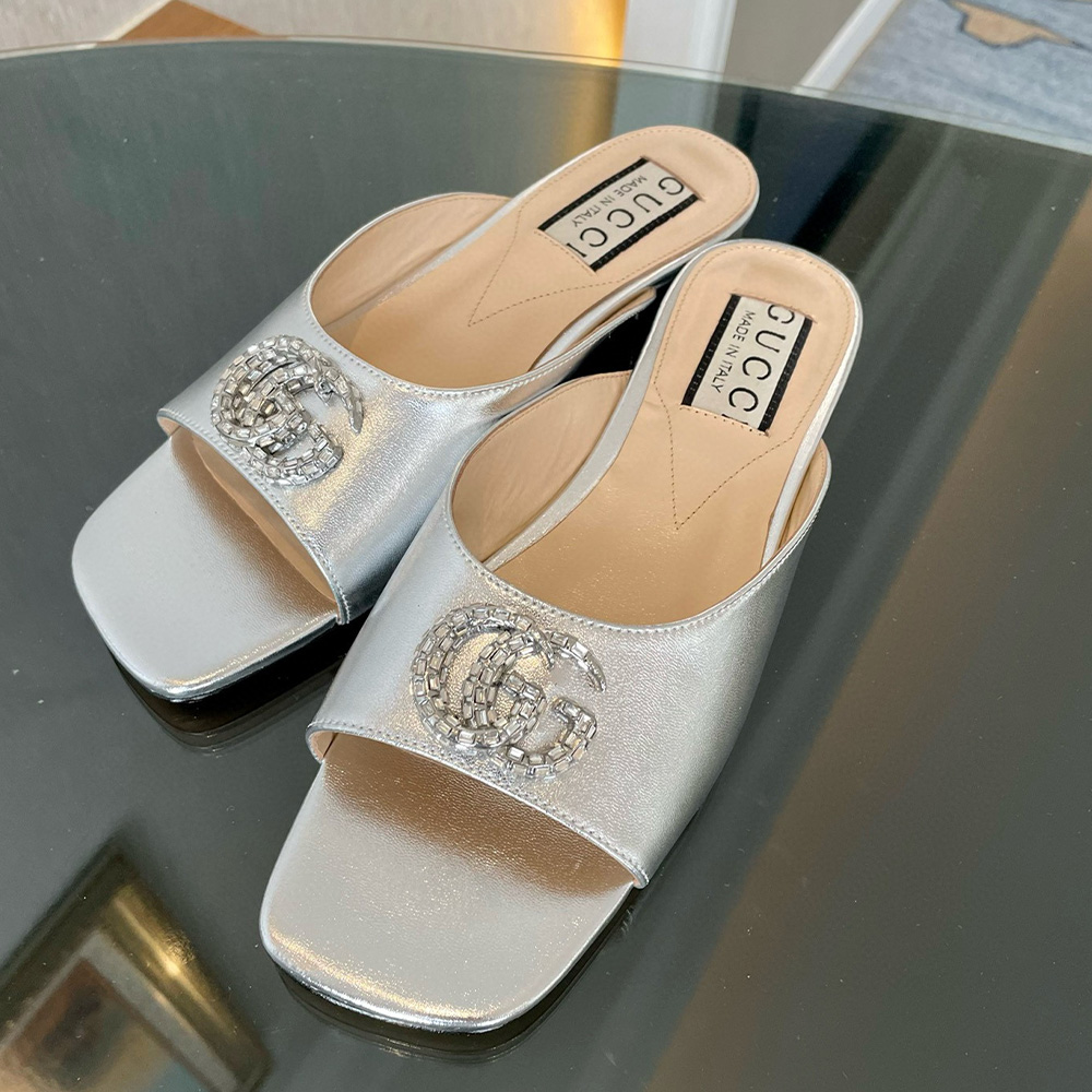 Gucci Leather Sandals  Slide Sandal (Replica)
