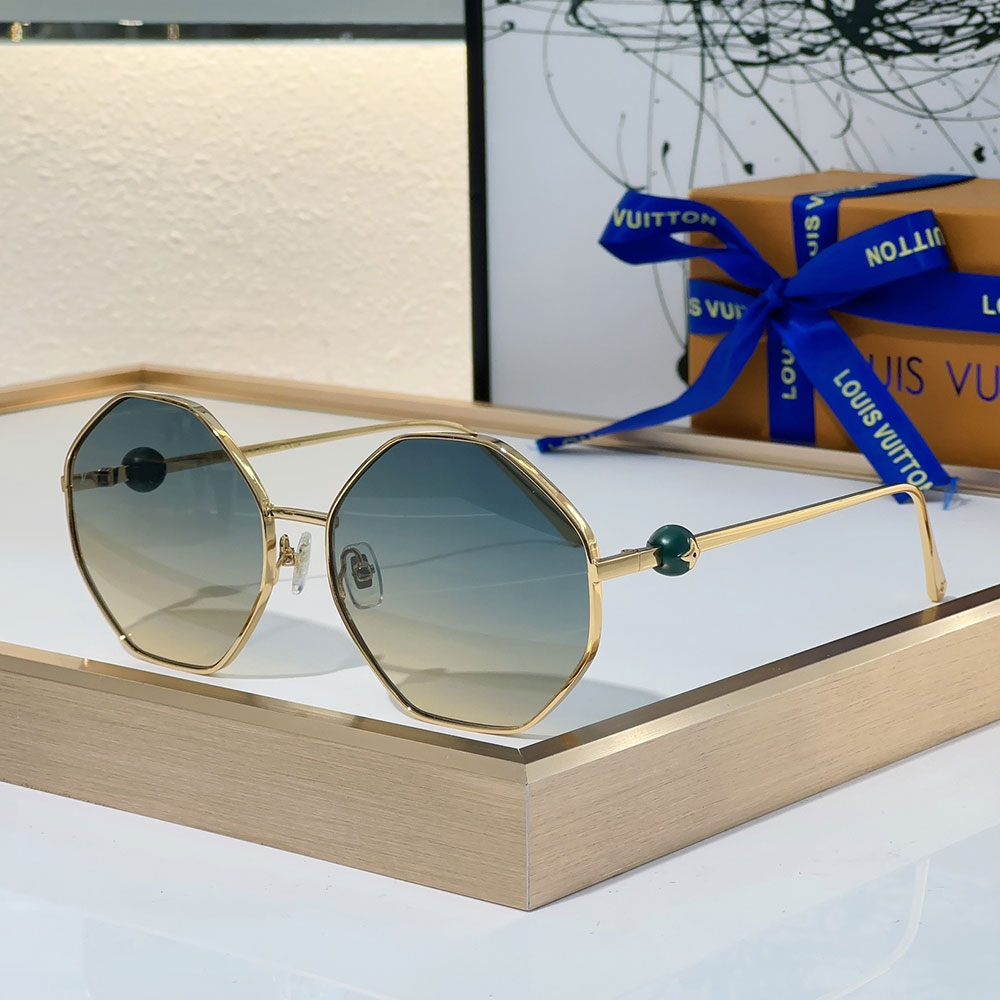Louis Vuitton LV Lrregular Shape Fashion Sunglasses Top quality (Replica)