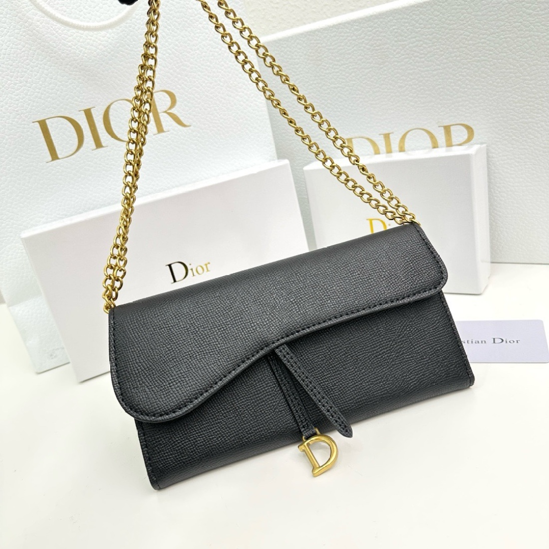 Dior Saddle Chain Wallet(Replica)