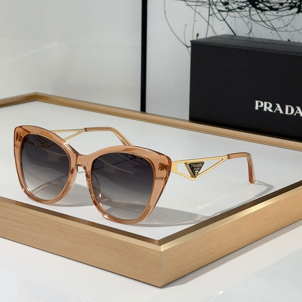 Prada Mirror leg Hollowed Out Stereoscopic Logo sunglasses Top quality (Replica)