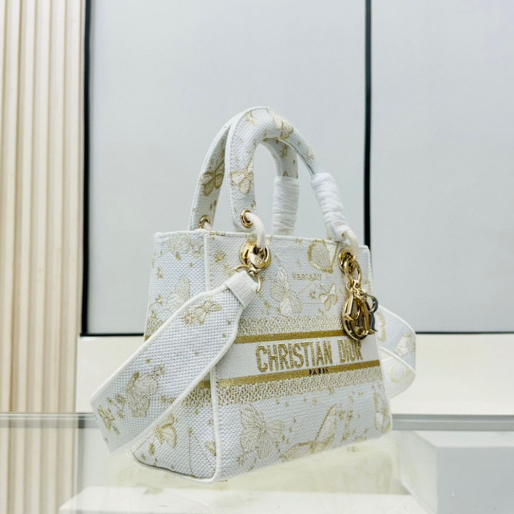 Dior The LADY D-LITE Bag MM-Butterfly Zodiac