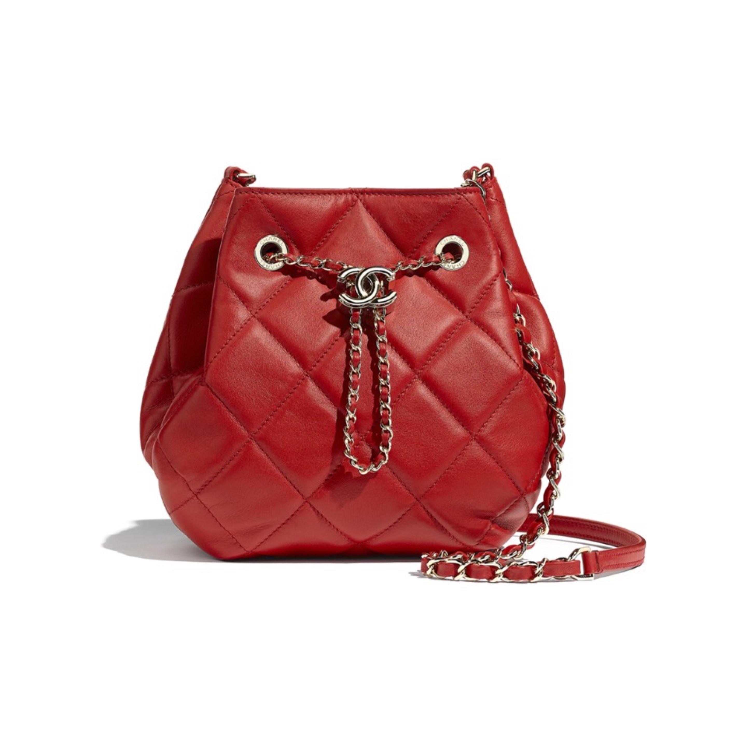 Chanel Lambskin Bucket Bag Shoulder Crossbody Bag(Replica)