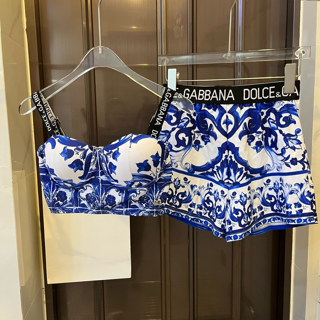 DOLCE & GABBAN DG Two-piece Swimsuit Swimwear（Replica）