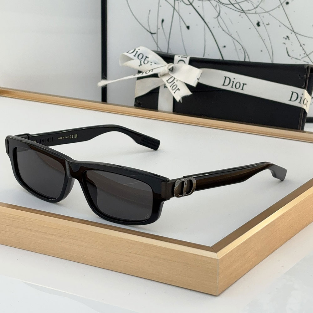 Dior Mirror Leg Stereoscopic Logo Acetate Fibre sunglasses Top quality (Replica)