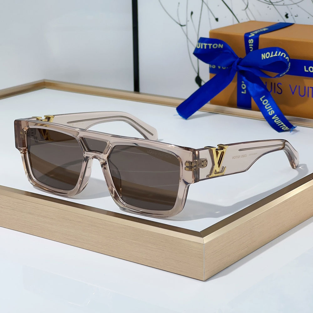 Louis Vuitton LV Mirror leg Logo sunglasses Top quality (Replica)
