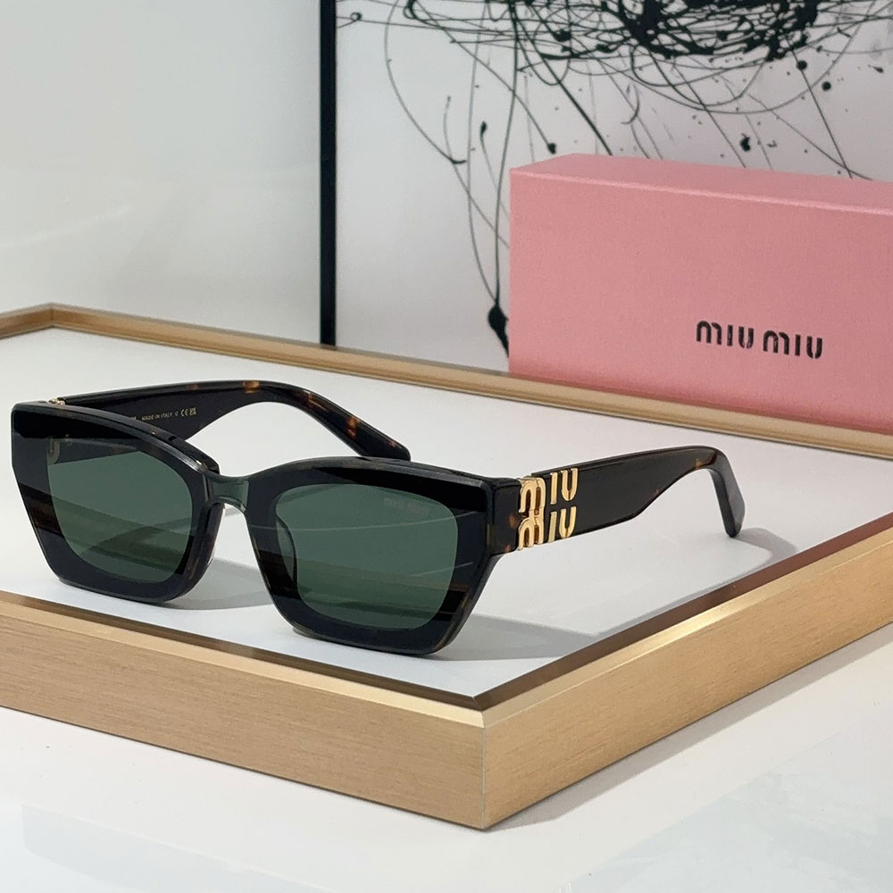 Miumiu The Hollow Logo of the Mirror leg Sunglasses Top quality (Replica)