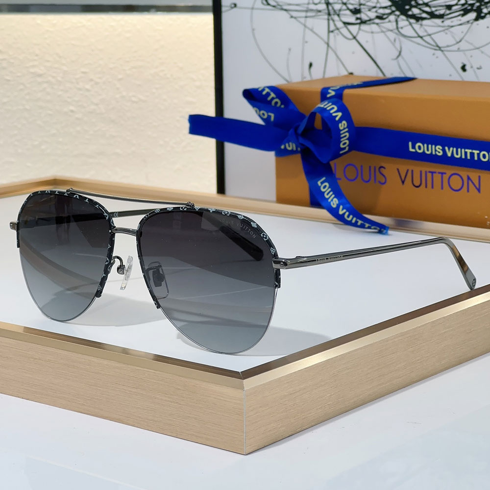 Louis Vuitton LV Frame Logo sunglasses Top quality (Replica)