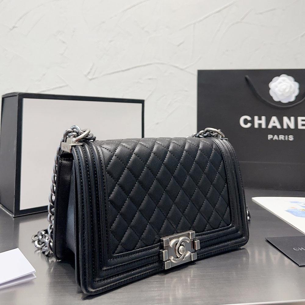 Chanel LEBOY Medium 25CM Caviar+Calfskin (Replica)