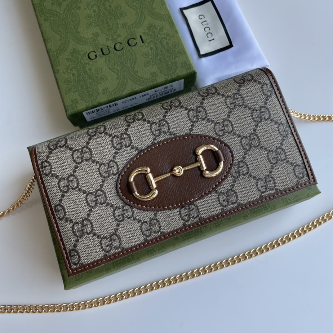Gucci 1955 Horsebit Chain Wallet(Replica)