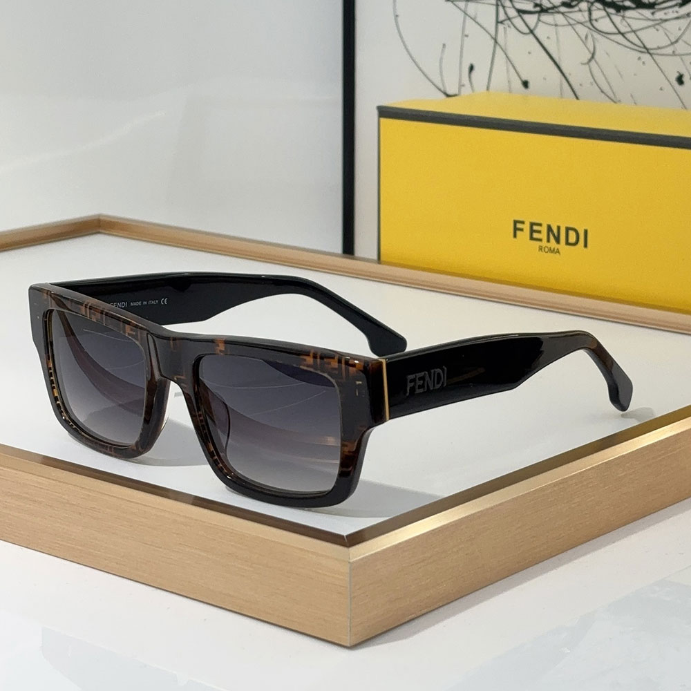 Fendi Square Plate Sunglasses Top quality (Replica)