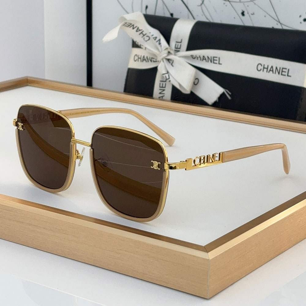 Celine Mirror leg Stereoscopic Logo sunglasses Top quality (Replica)