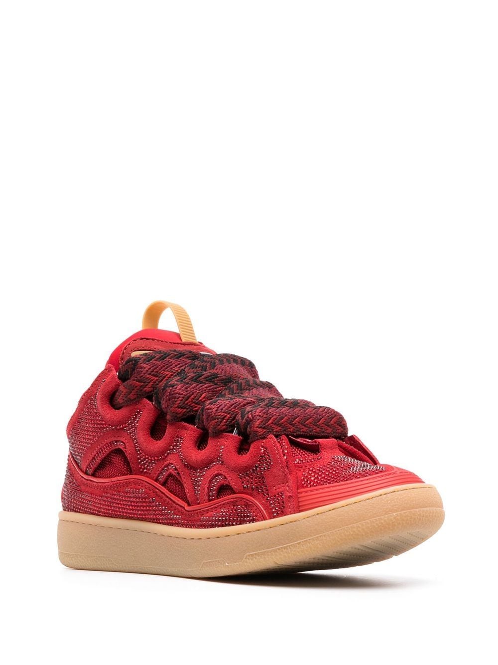 Lanvin LEATHER CURB SNEAKERS(Replica)