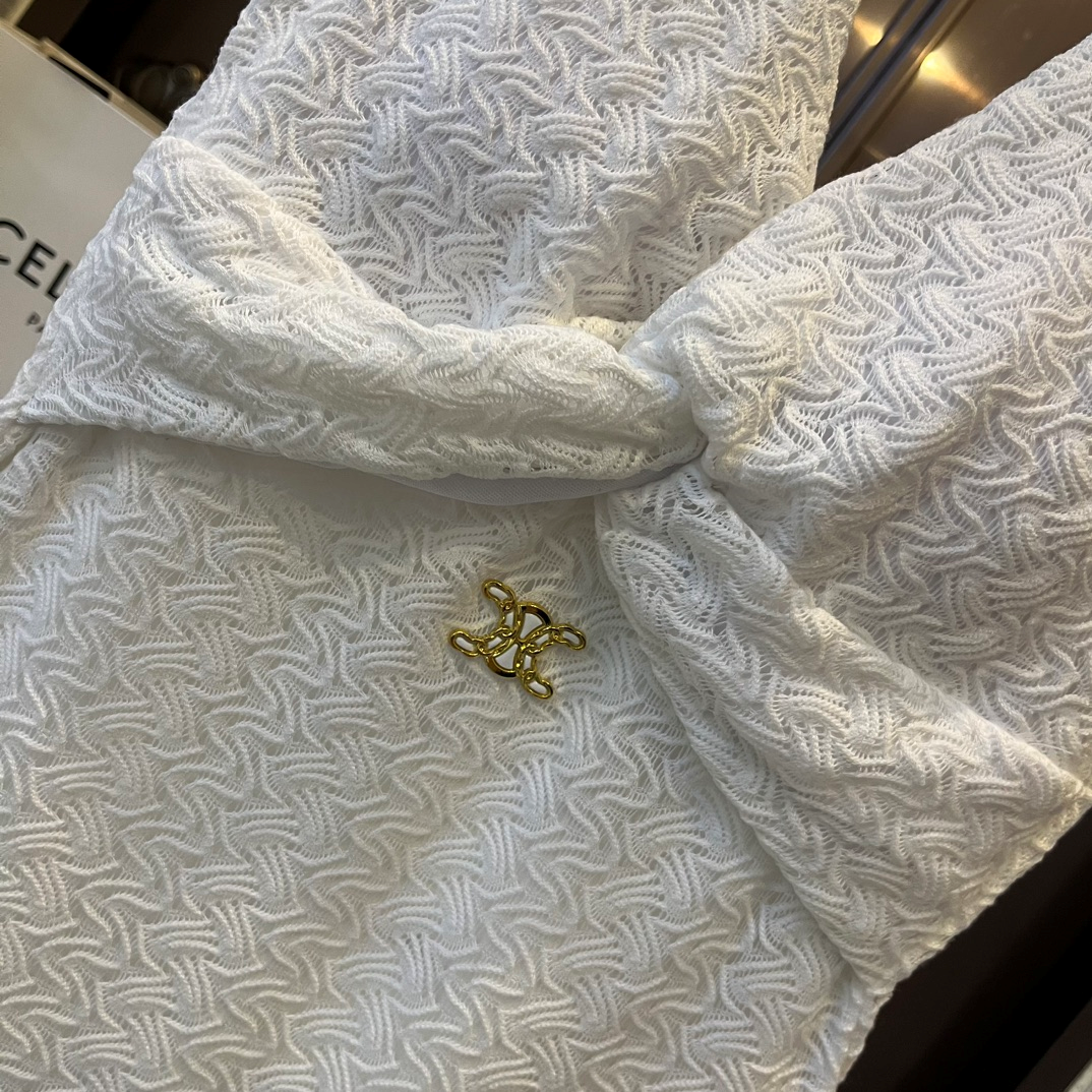 Celine Pure White Swimsuit Swimwear（Replica）