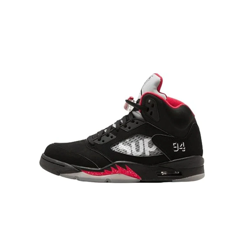 Supreme x Air Jordan 5 Retro 'Black'  (Replica)