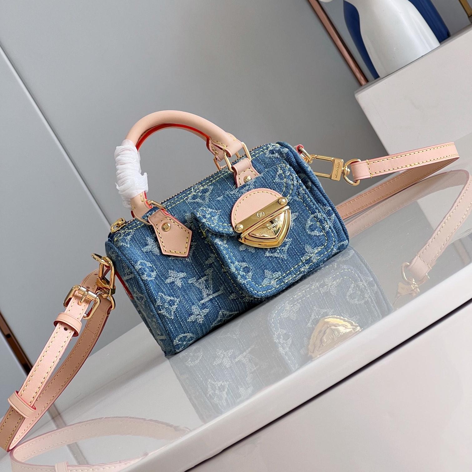 Louis Vuitton LV Nano Speedy Hand Crossbody Bag M82950 Top quality(Replica)