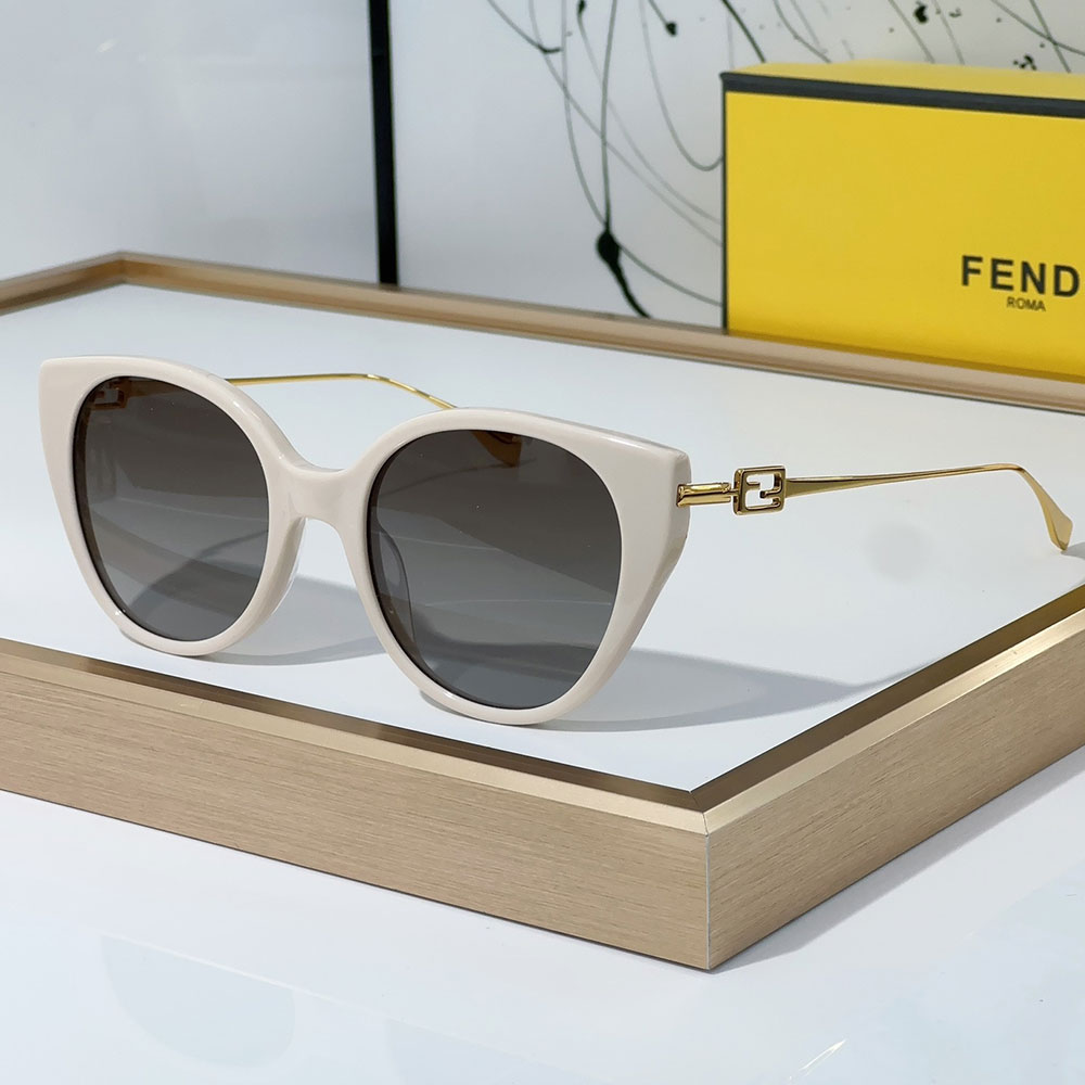 Fendi Slim Metal Mirror legs Sunglasses Top quality (Replica)