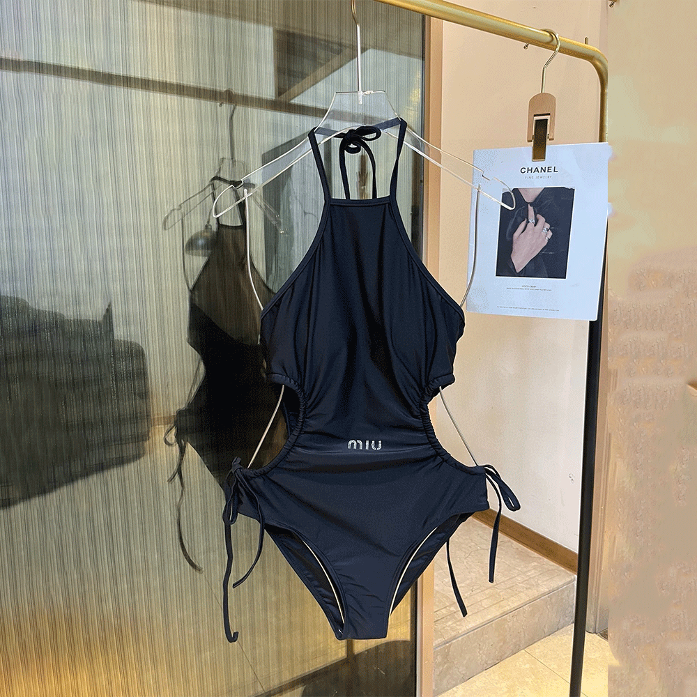 Miumiu   One-piece With Buckle And Suspenders Swimwear（Replica）