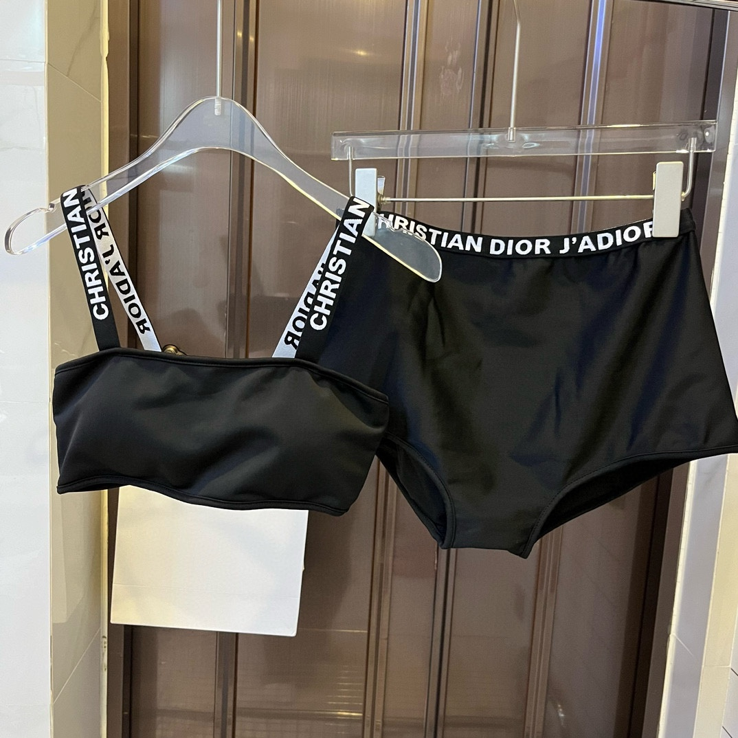 Dior One-piece Swimsuit With Shoulder Logo   Swimwear（Replica）